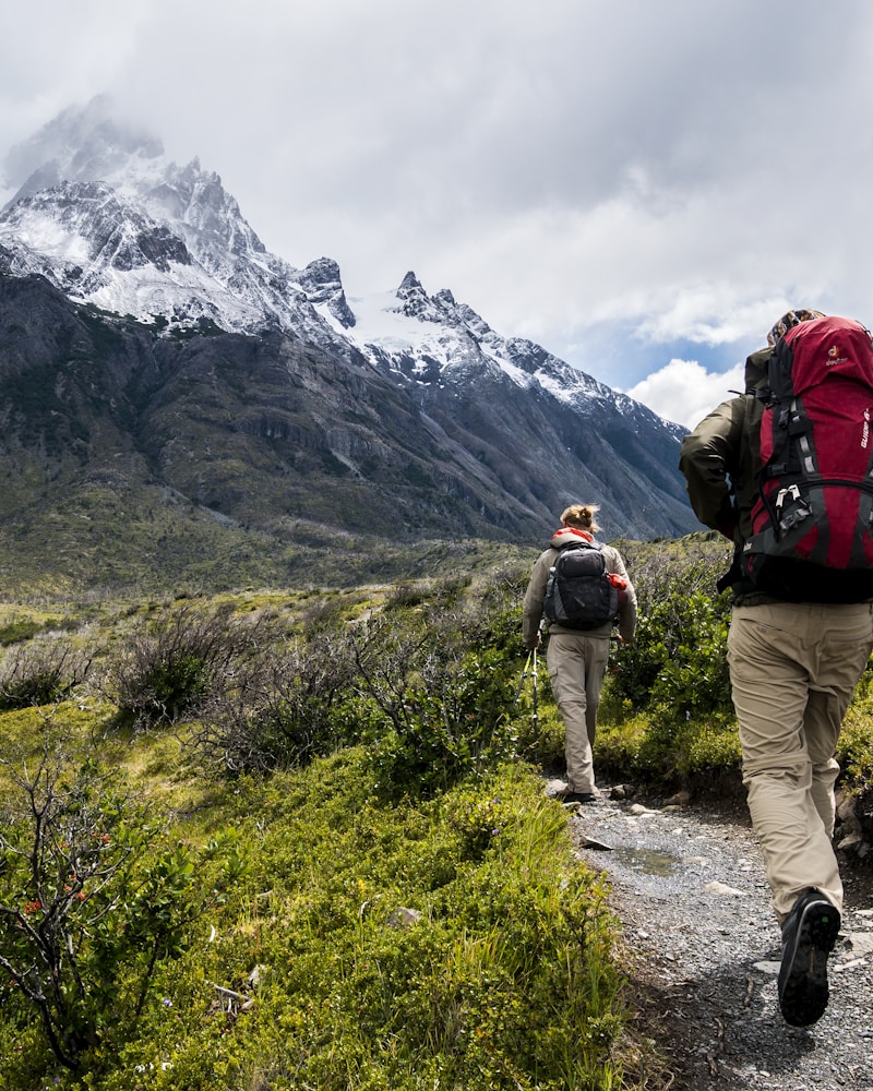 Hiker on mountain